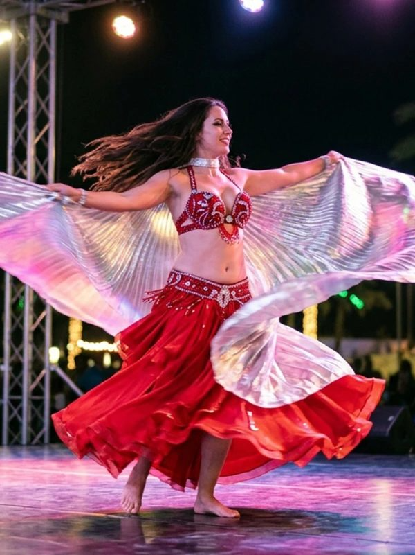 Evening entertainment at a Dubai desert safari camp