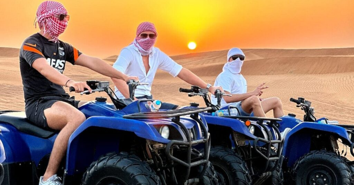 What to wear for a quad bike and dune buggy adventure during a Dubai desert safari